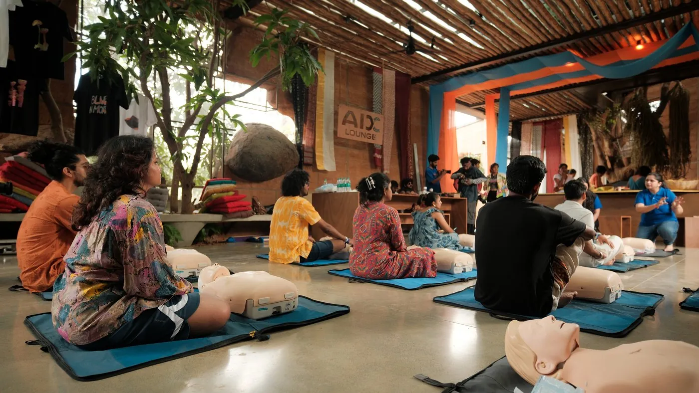 A movement session in progress